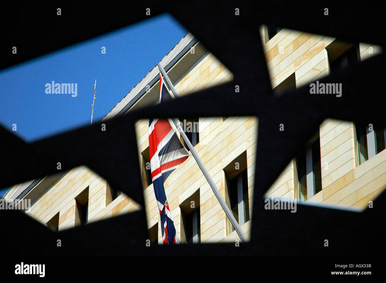 britische Botschaft Stockfoto