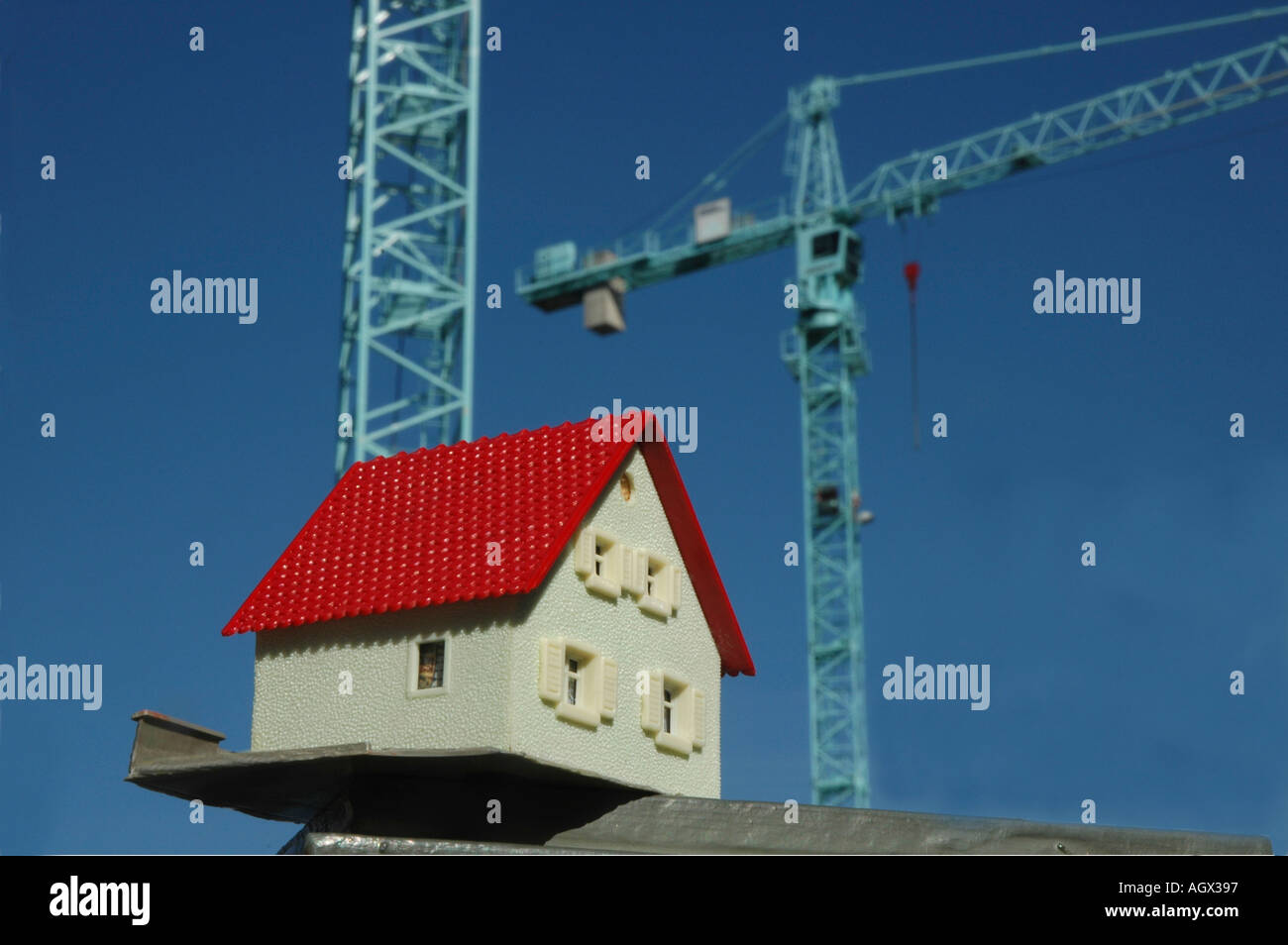 Wohnungsbau Stockfoto