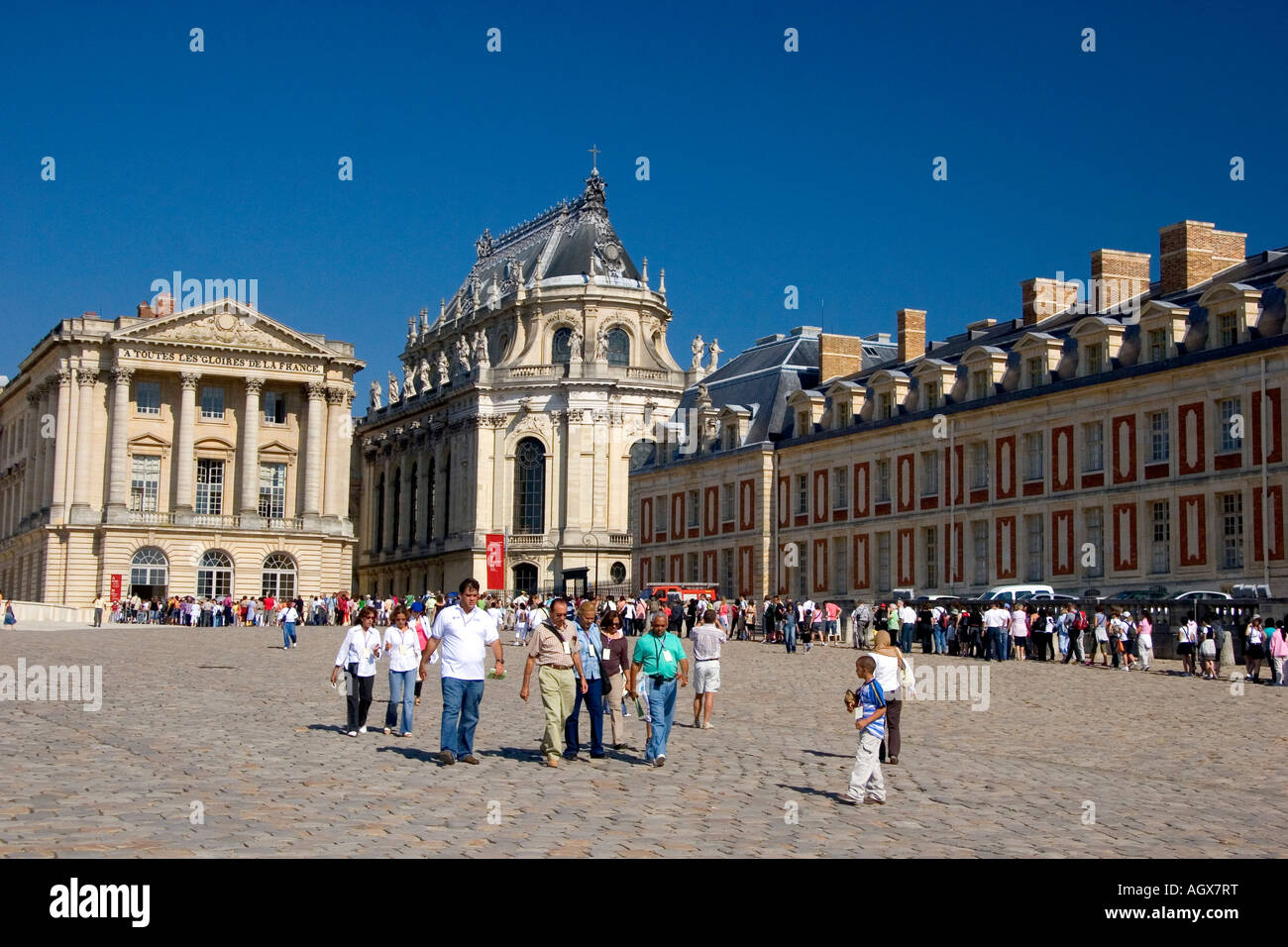 Das Schloss von Versailles in Versailles im Département Yvelines Frankreich Stockfoto