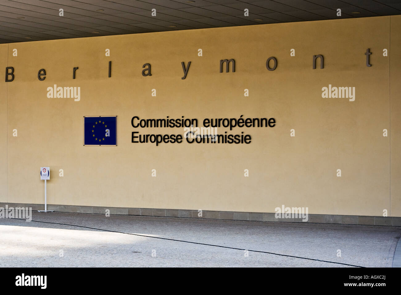 das Berlaymont-Gebäude in Brüssel, dem Sitz der Europäischen Kommission Stockfoto