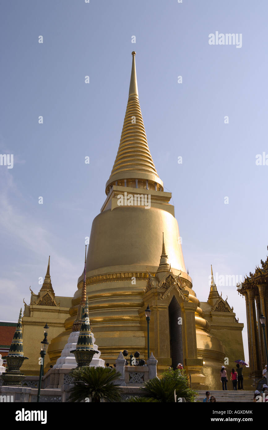 Phra Sri Ratana Chedi, Grand Palace, Thailand Stockfoto