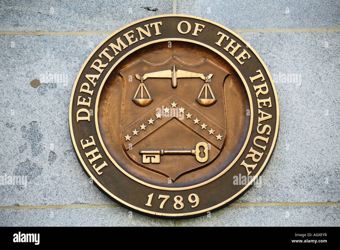 Finanzministerium in Washington DC USA Stockfoto