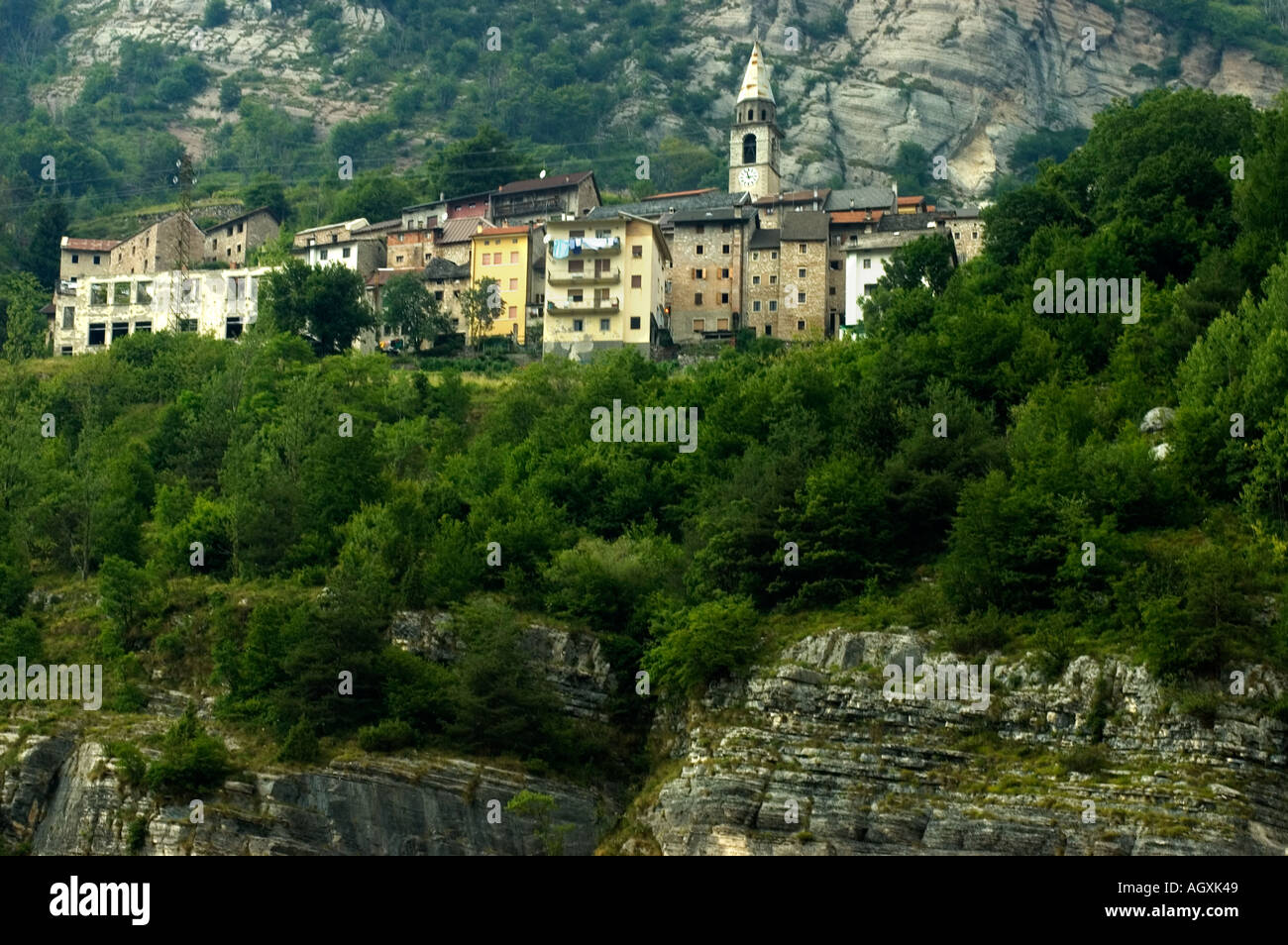 Casso Stadt - Region Friaul-Julisch Venetien - Pordenone, Italien Stockfoto