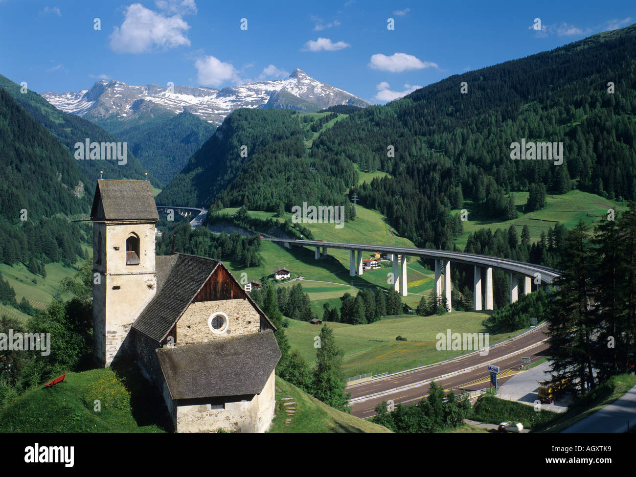 Brennerpass, Österreich Stockfoto