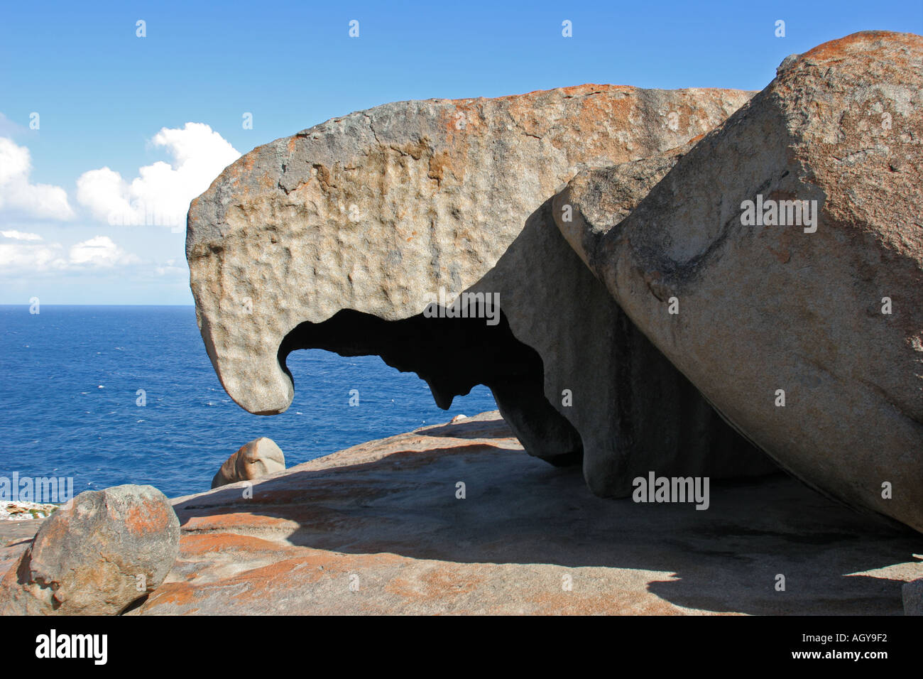 Bemerkenswerte Felsen Kirkpatrick Punkt Flinders Chase National Park Kangaroo Island Australien Stockfoto