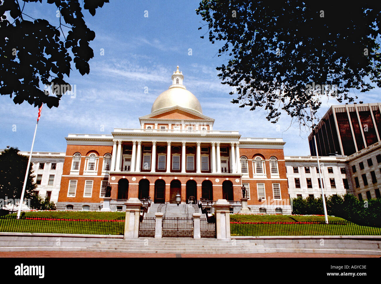 Boston Massachusetts State Capitol Building Stockfoto