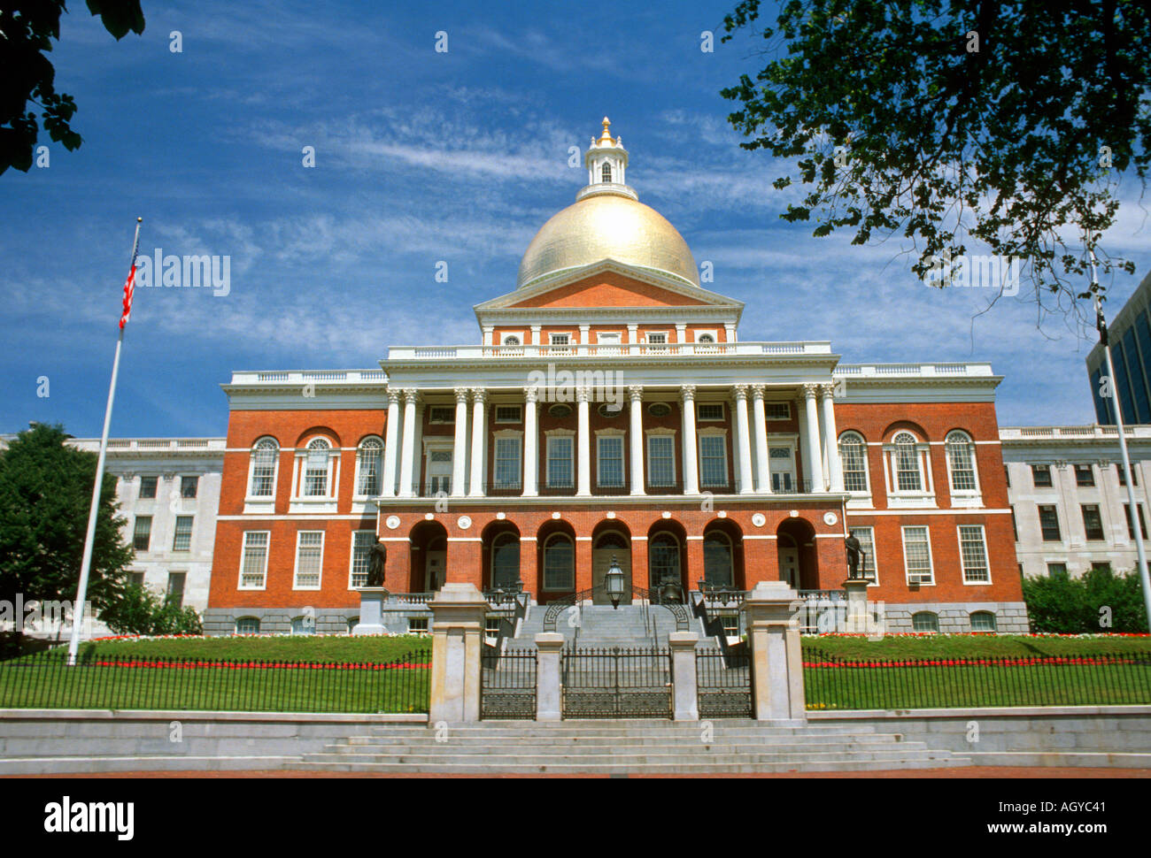 Boston Massachusetts State Capitol Building Stockfoto