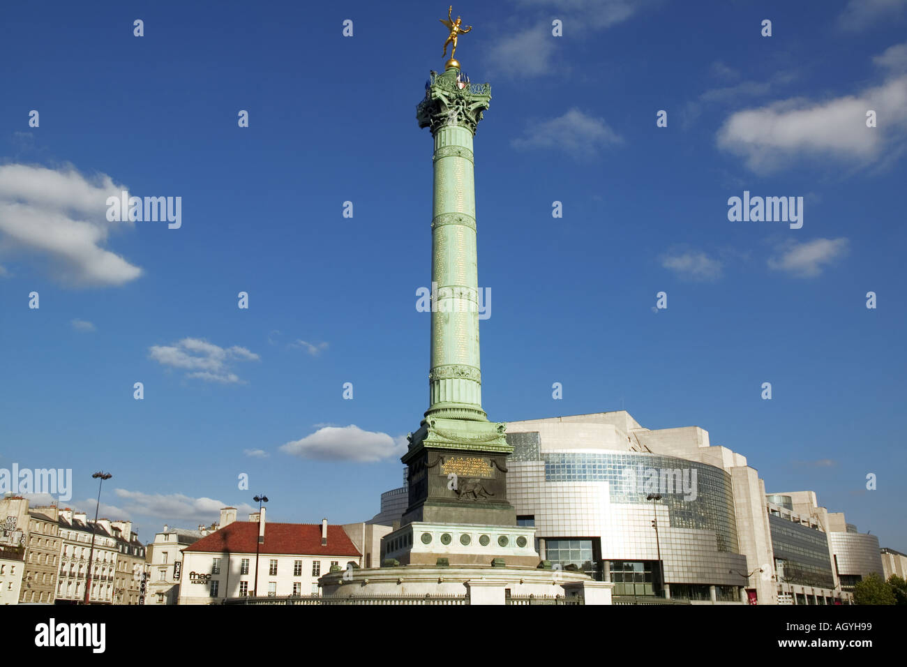 Frankreich - Place De La Bastille und die Oper in Paris Stockfoto