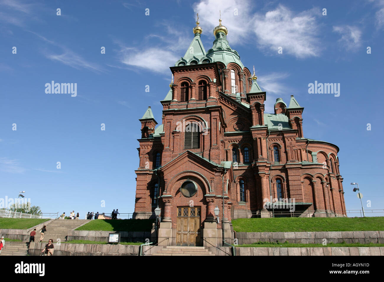 Uspenski Kathedrale Helsinki Stockfoto