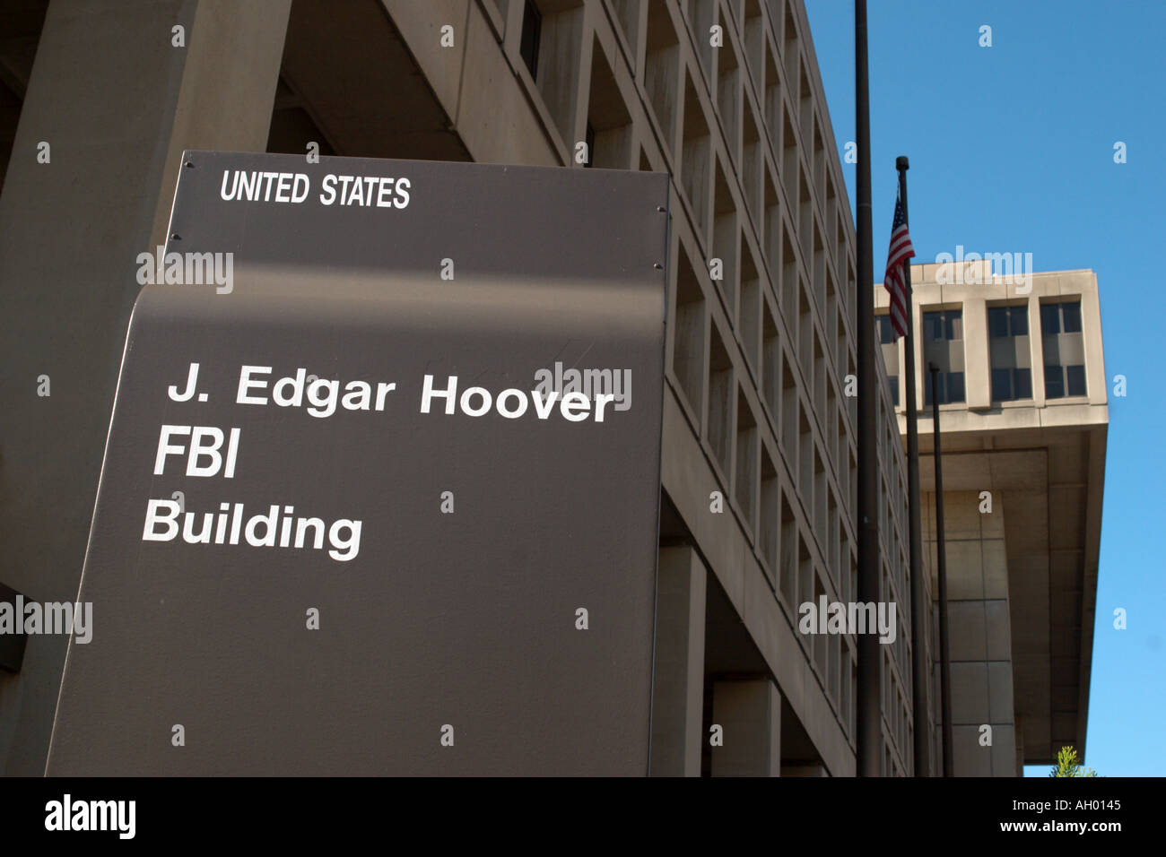 Hauptquartier des FBI, J. Edgar Hoover Building, Pennsylvania Avenue, Washington DC, USA Stockfoto