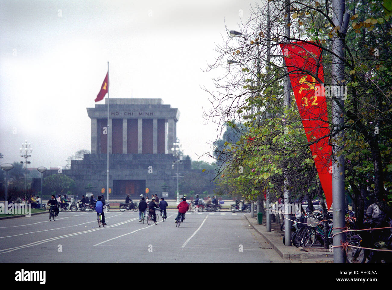 Vietnam Hanoi und Ho-Chi-Mhin s-Mausoleum Stockfoto