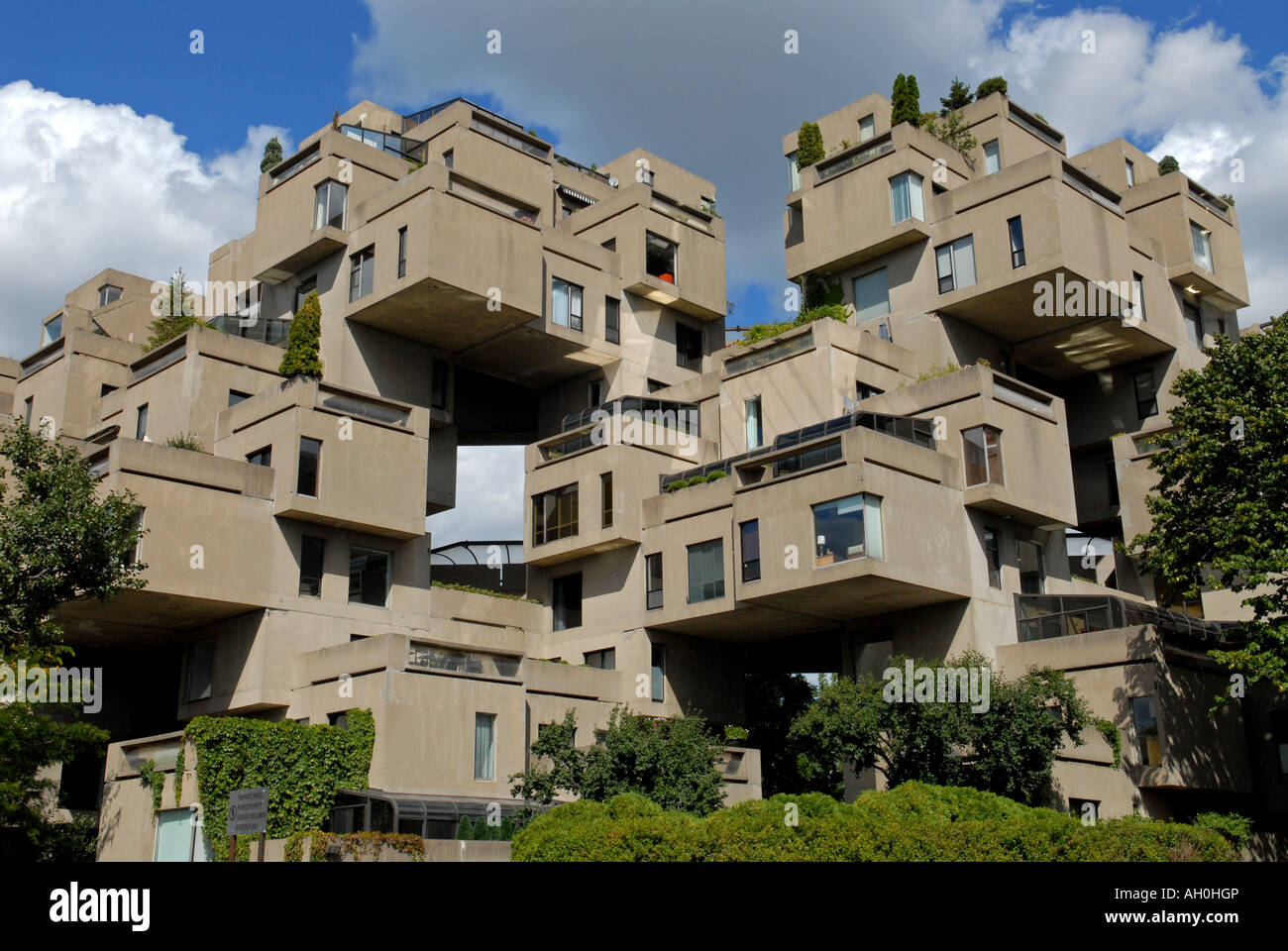 Habitat 67 auf St. Helena Insel Montreal Stockfoto