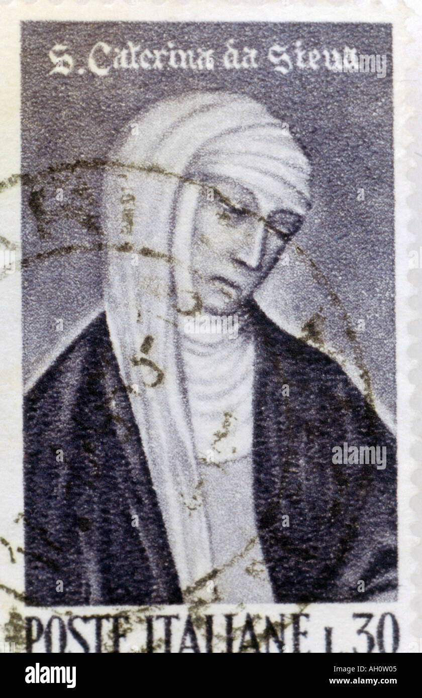 Die Heilige Katharina von Siena Stockfoto