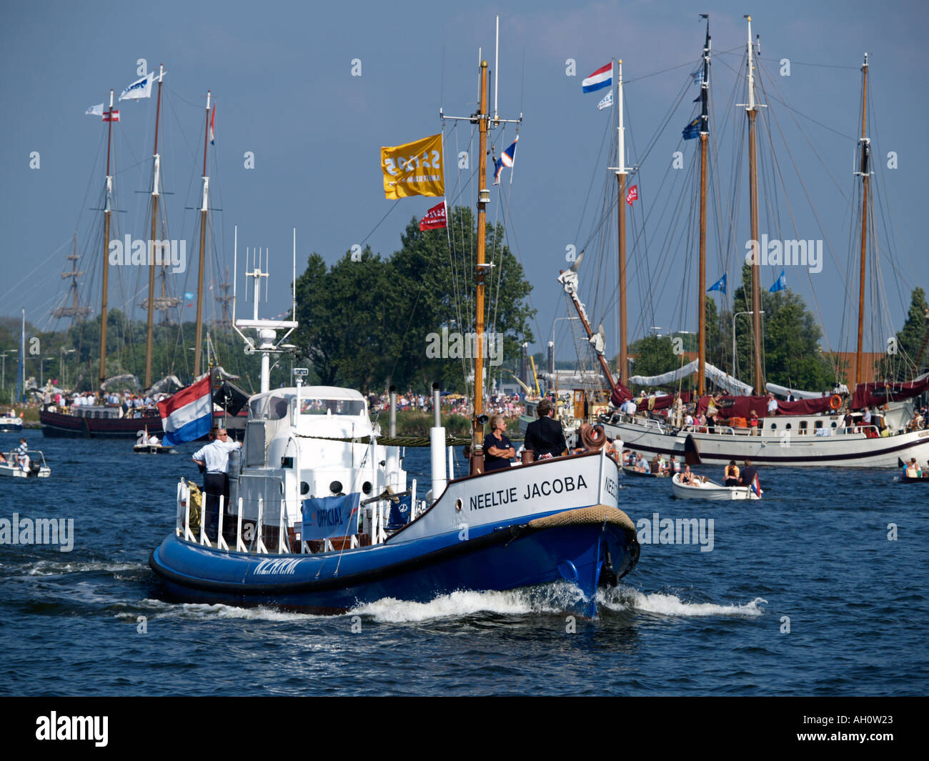 Die ehemalige Rettungsfahrzeug Neeltje Jacoba hier bei Sail Amsterdam 2005 wurde bekannt als das Versteck der niederländischen Drogenbaron Bruinsma Stockfoto