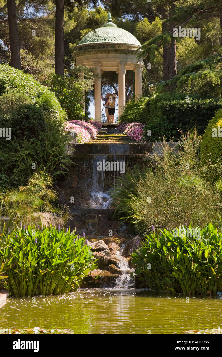 Pavillon am Ephrussi de Rothschild Stockfoto