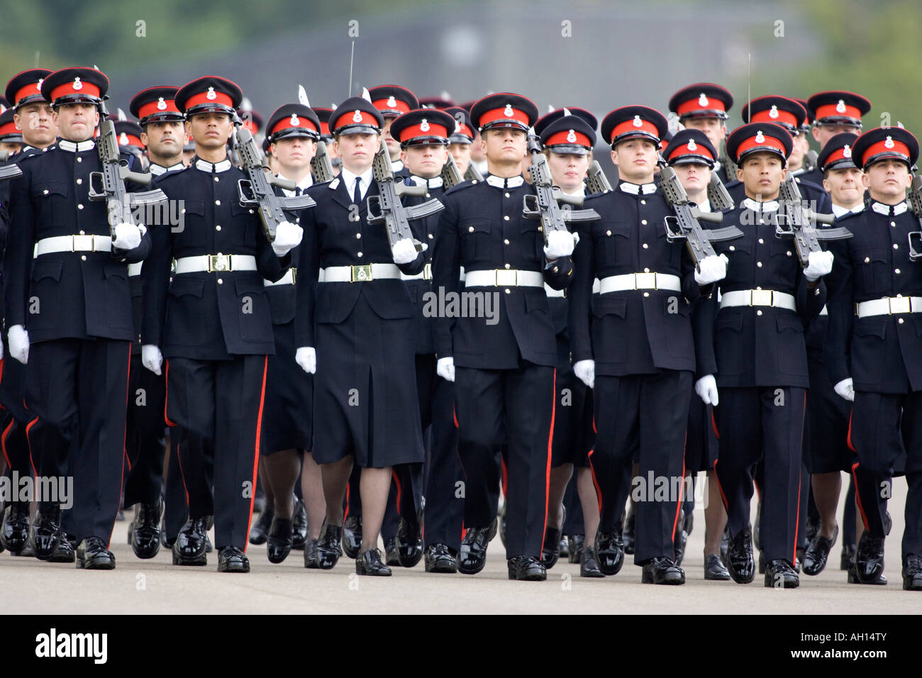 Souveräne Parade an der Sandhurst Militärakademie Sandhurst in England Stockfoto