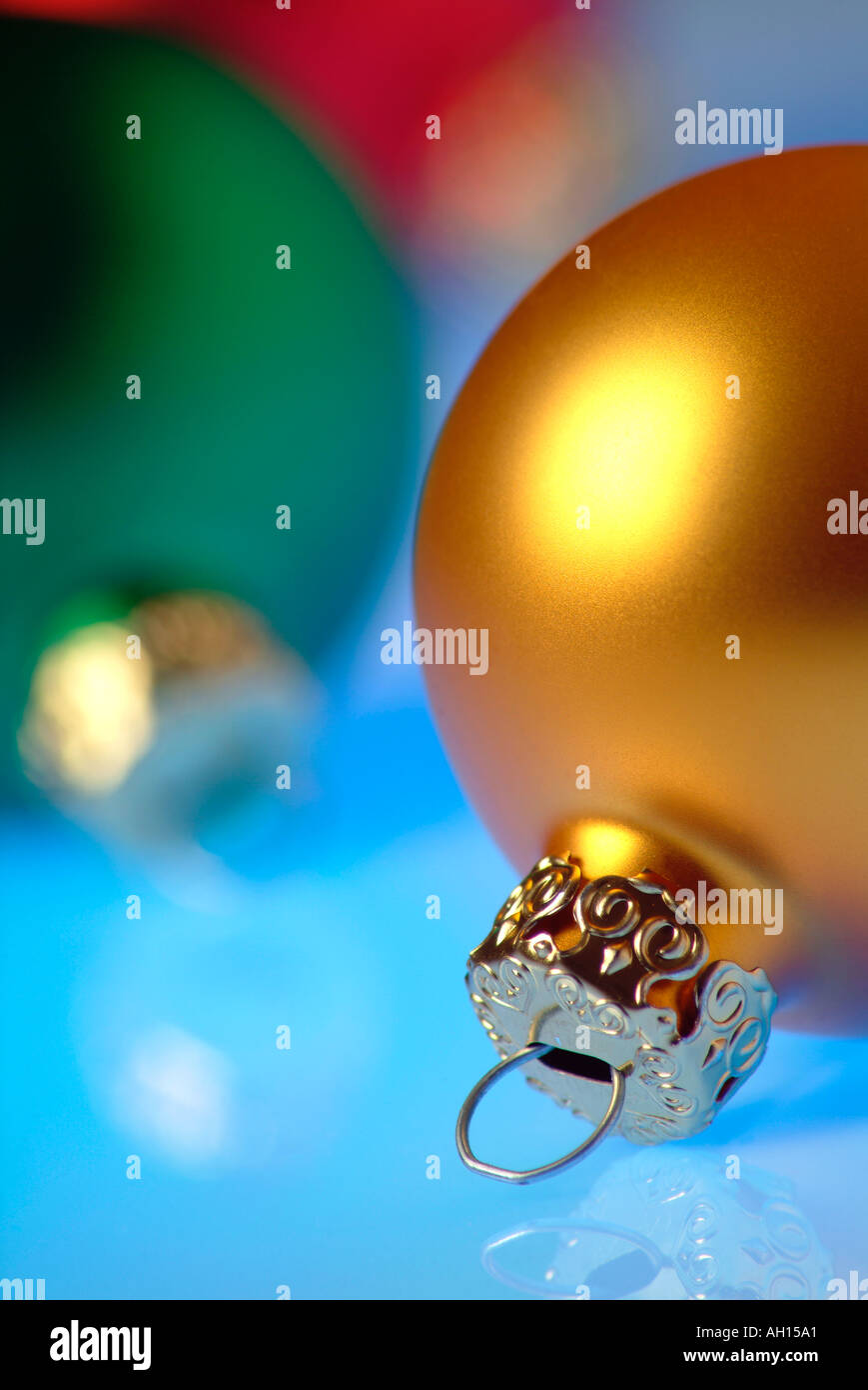 Christbaumkugeln Stockfoto