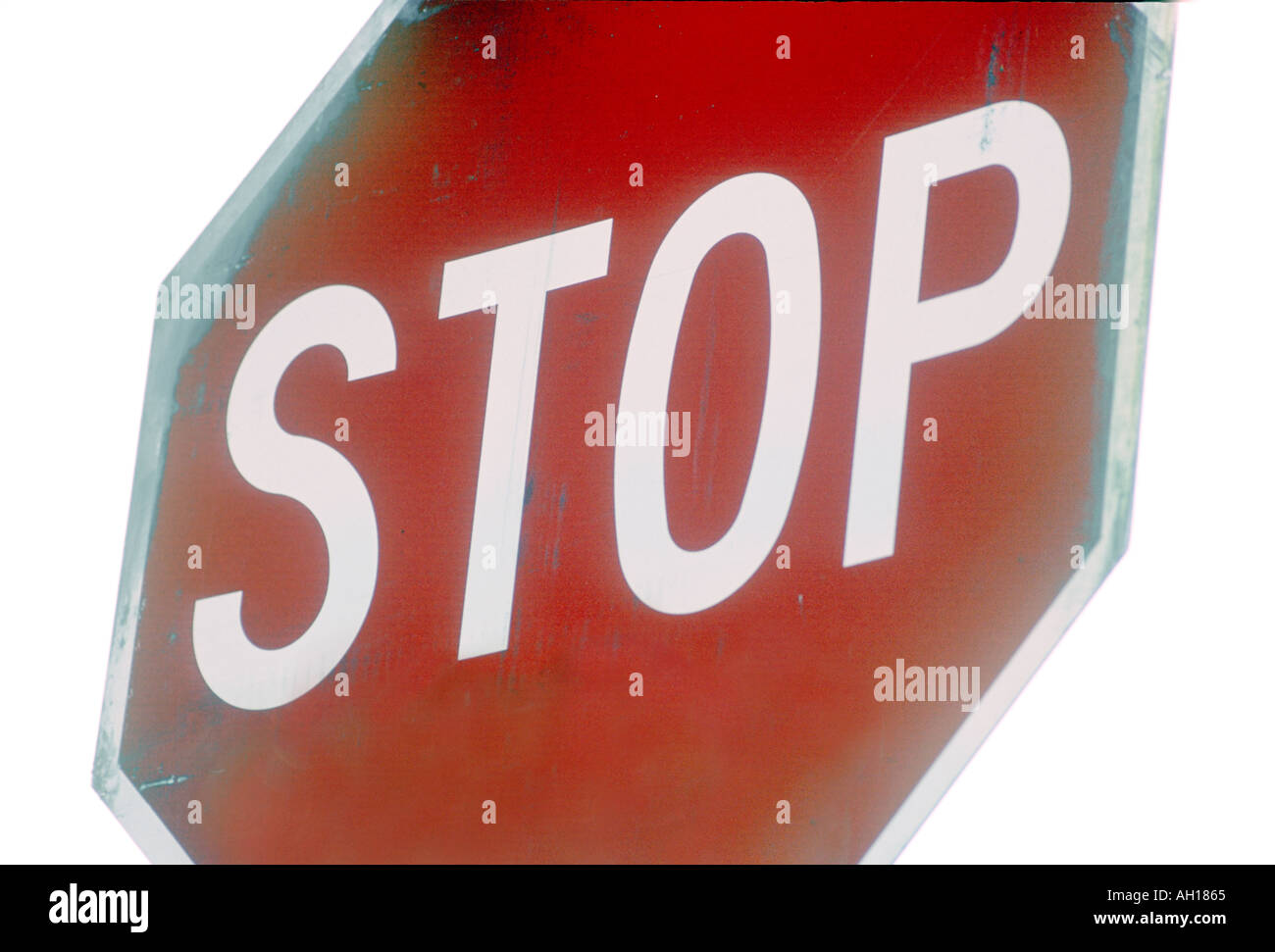 Verkehr-Stop-Schild Stockfoto