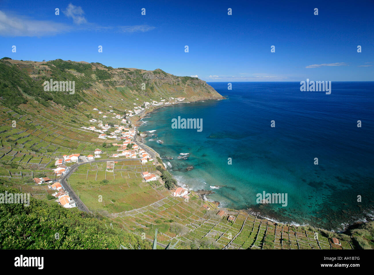 Sao Lourenço Bucht, Insel Santa Maria, Azoren, Portugal Stockfoto