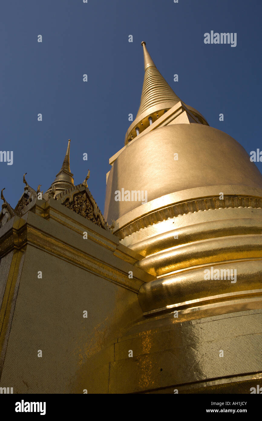 Phra Sri Ratana Chedi, Grand Palace, Thailand Stockfoto