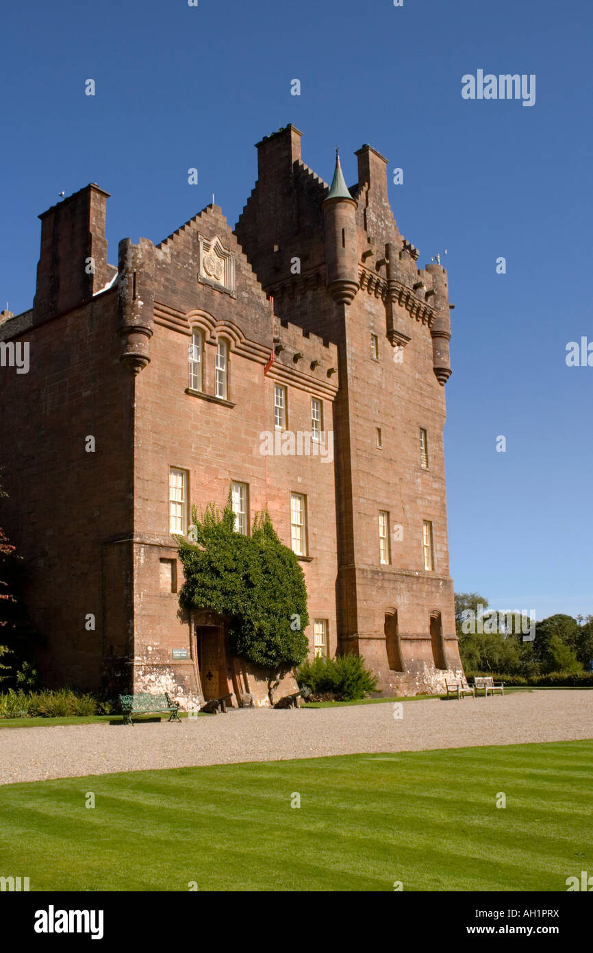 Blick auf Schloss Brodick, Isle of Arran, Schottland Stockfoto