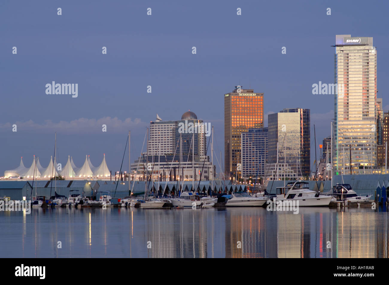 World Trade Center Vancouver Skyline British Columbia Kanada Stockfoto