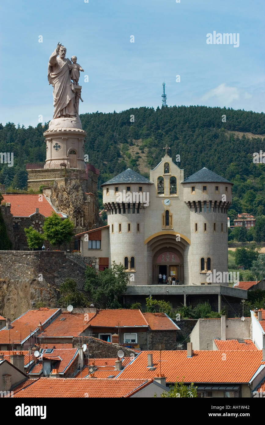 Sanctuaire de St-Joseph de Bon Espoir Espaly Basilika in der Nähe von Le Puy En Velay Auvergne getragen Tal von Frere Andre Besqueut Stockfoto