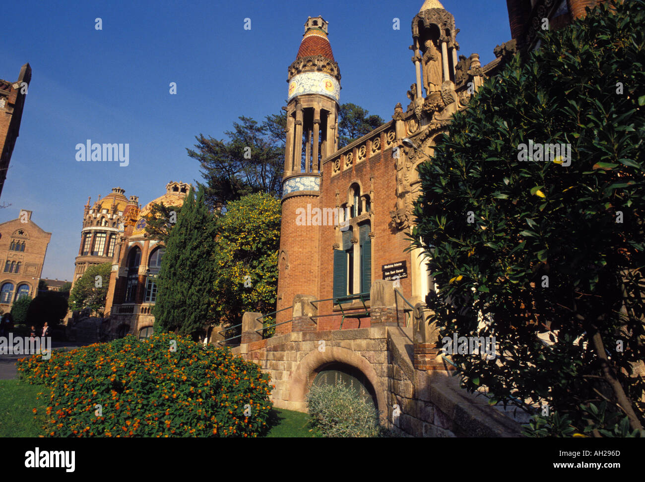 Barcelona. Hospital Sant Pau Pavillons. Katalonien. Spanien Stockfoto