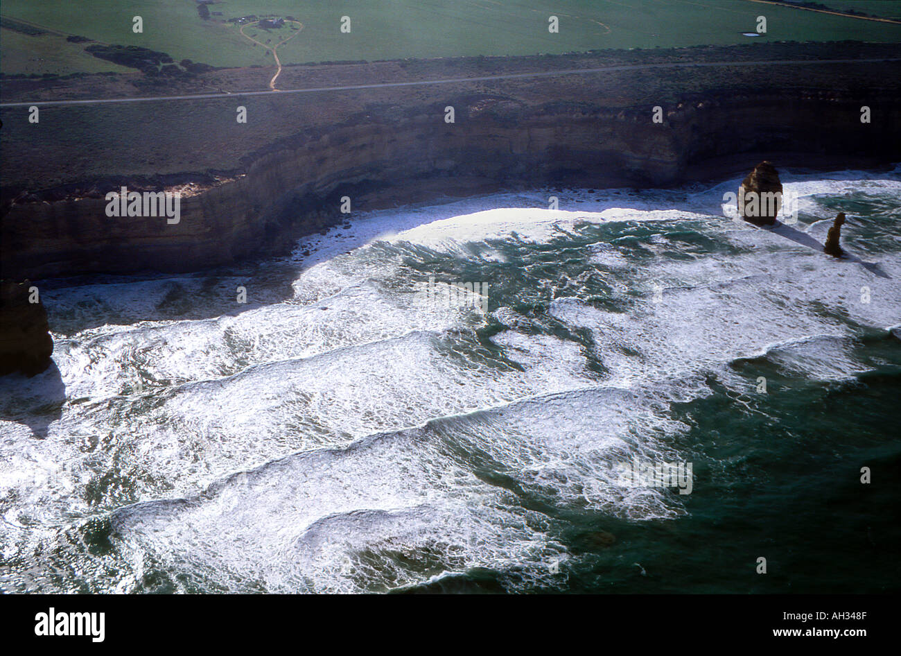 Luftaufnahme der Küste, Tasmansee, Autralia Stockfoto