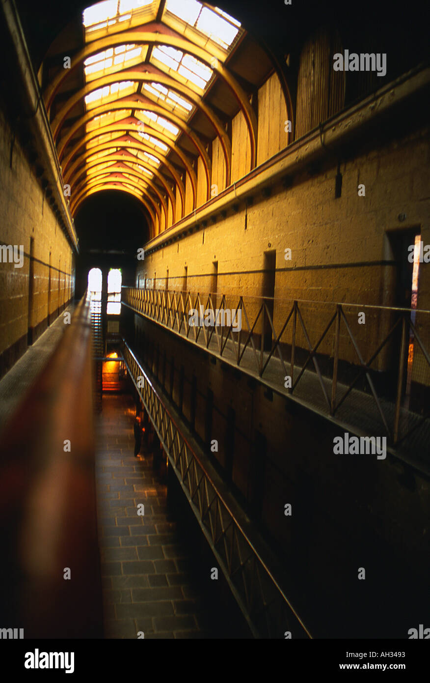 Alten Gefängnis Interieur, Melbourne, Australien Stockfoto