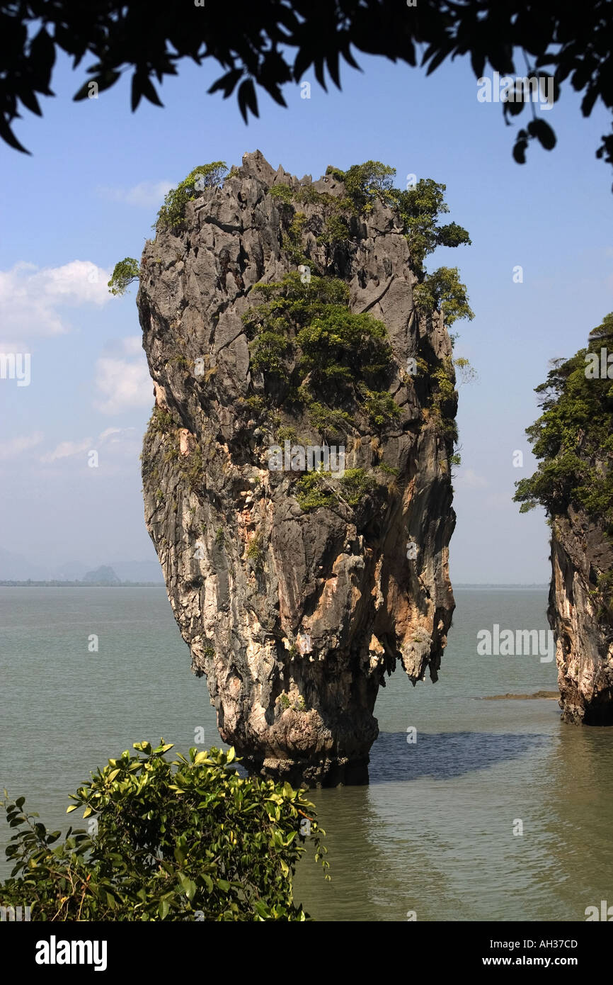 James Bond Insel Khao Phing Kan Koh Tapu Bucht von Phang Nga Thailand Stockfoto