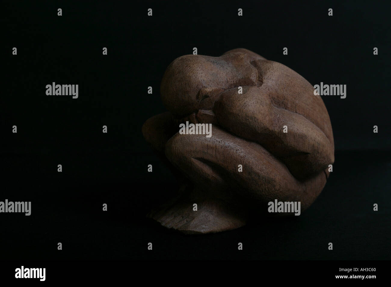 Holzfigur Stockfoto