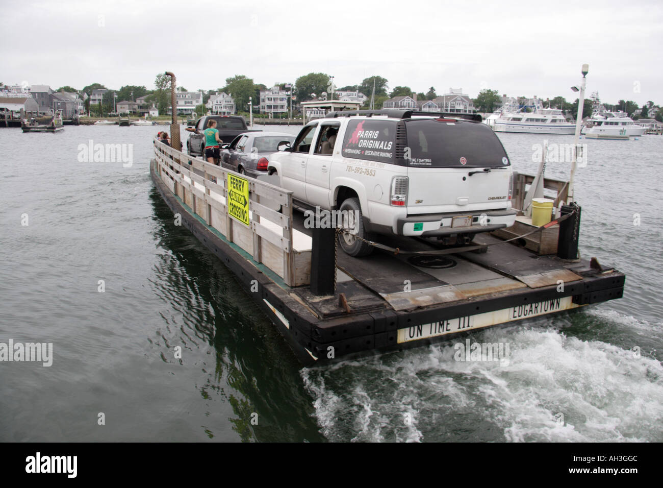 Chappaquiddick Fähre Martha es Vineyard Stockfoto