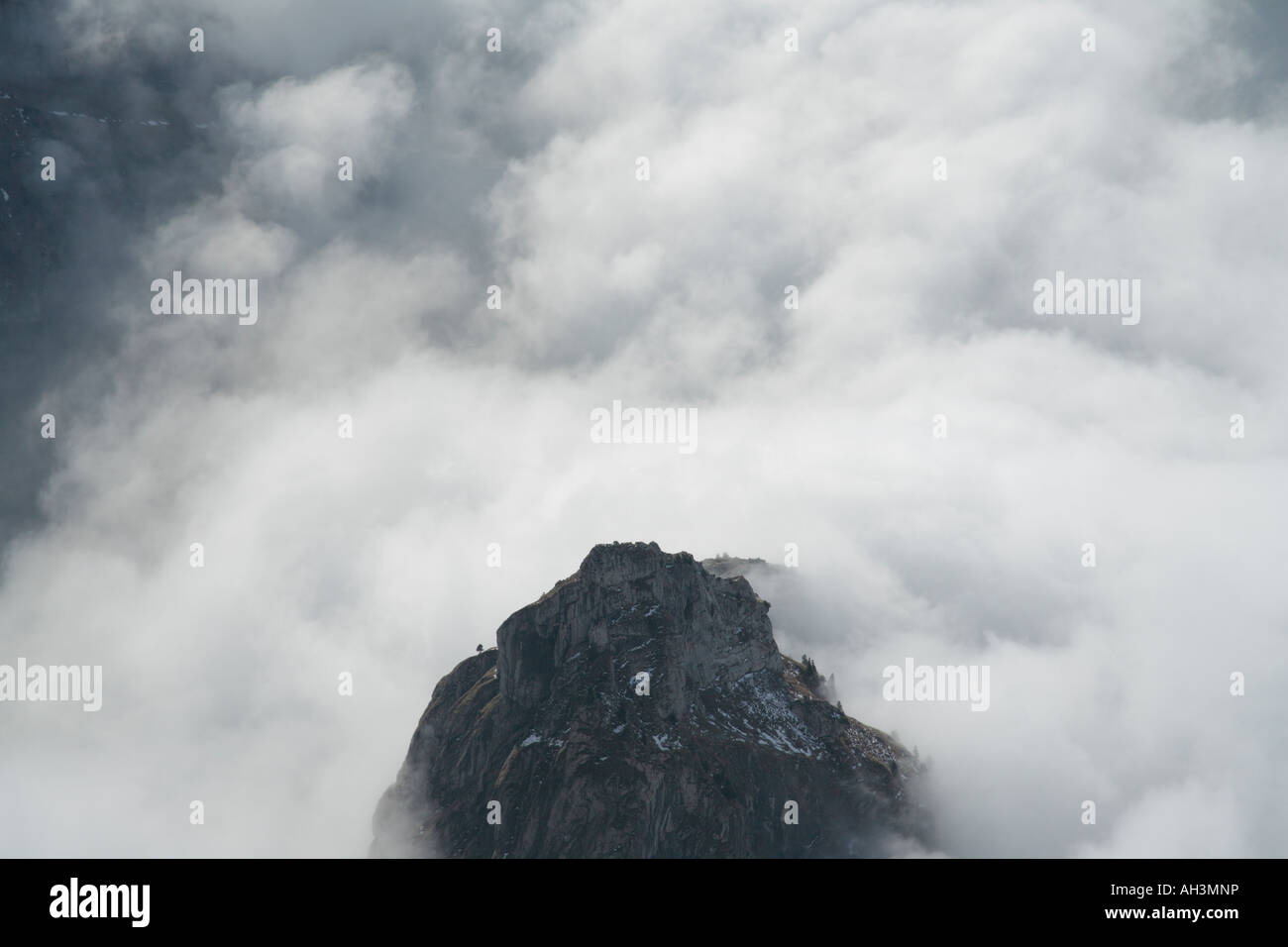 Blick vom Berg Säntis (2502 m), Kanton Appenzell Innerrhoden, Schweiz Stockfoto