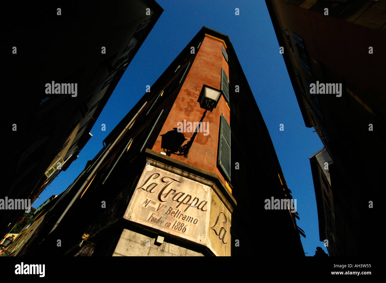 Klassisches Gebäude in Vieille Ville Nizza Frankreich Stockfoto