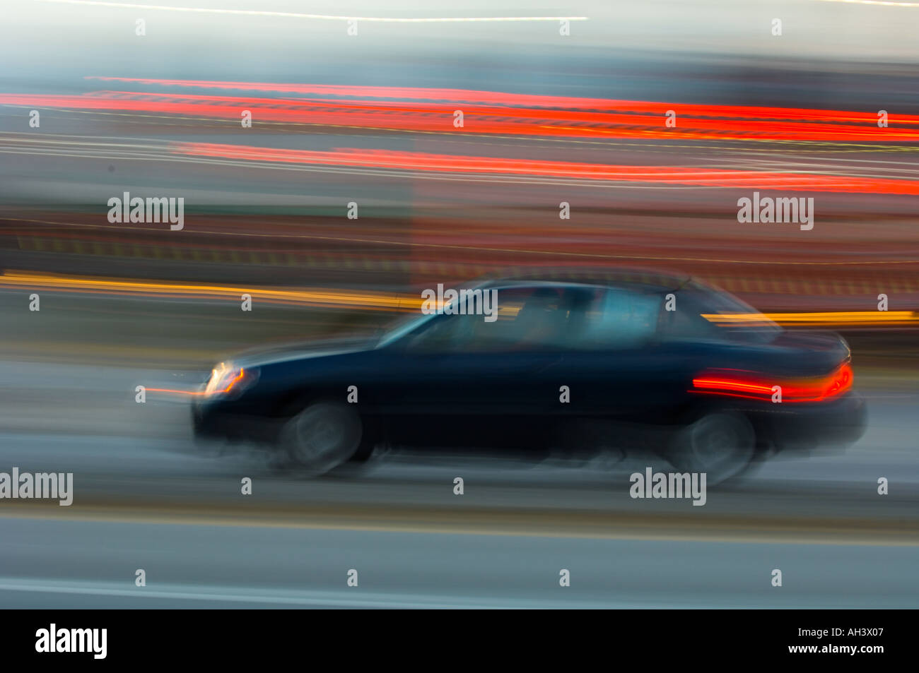 Verkehr-Nacht Stockfoto