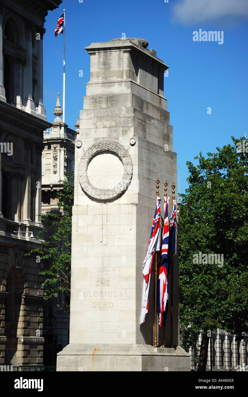 The Cenotaph, Whitehall, City of Westminster, Greater London, England, Großbritannien Stockfoto