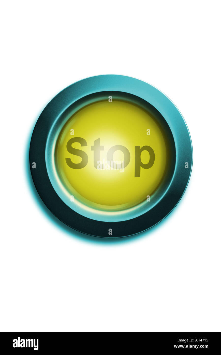 Power-Schalter Knopf Button macht Geschmack Stockfoto