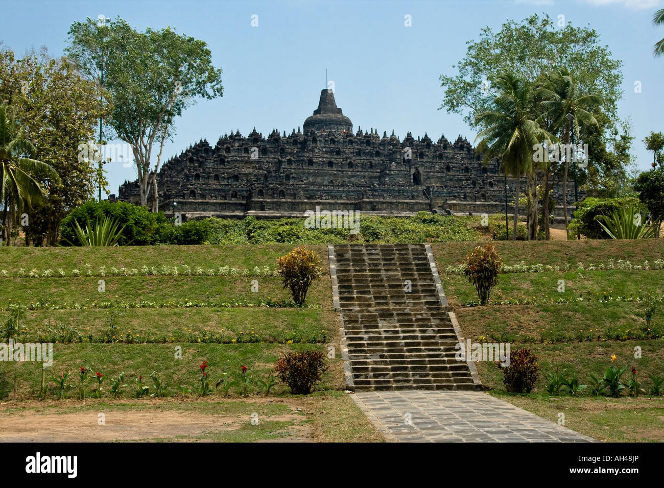 Borobudur, Indonesien Stockfoto