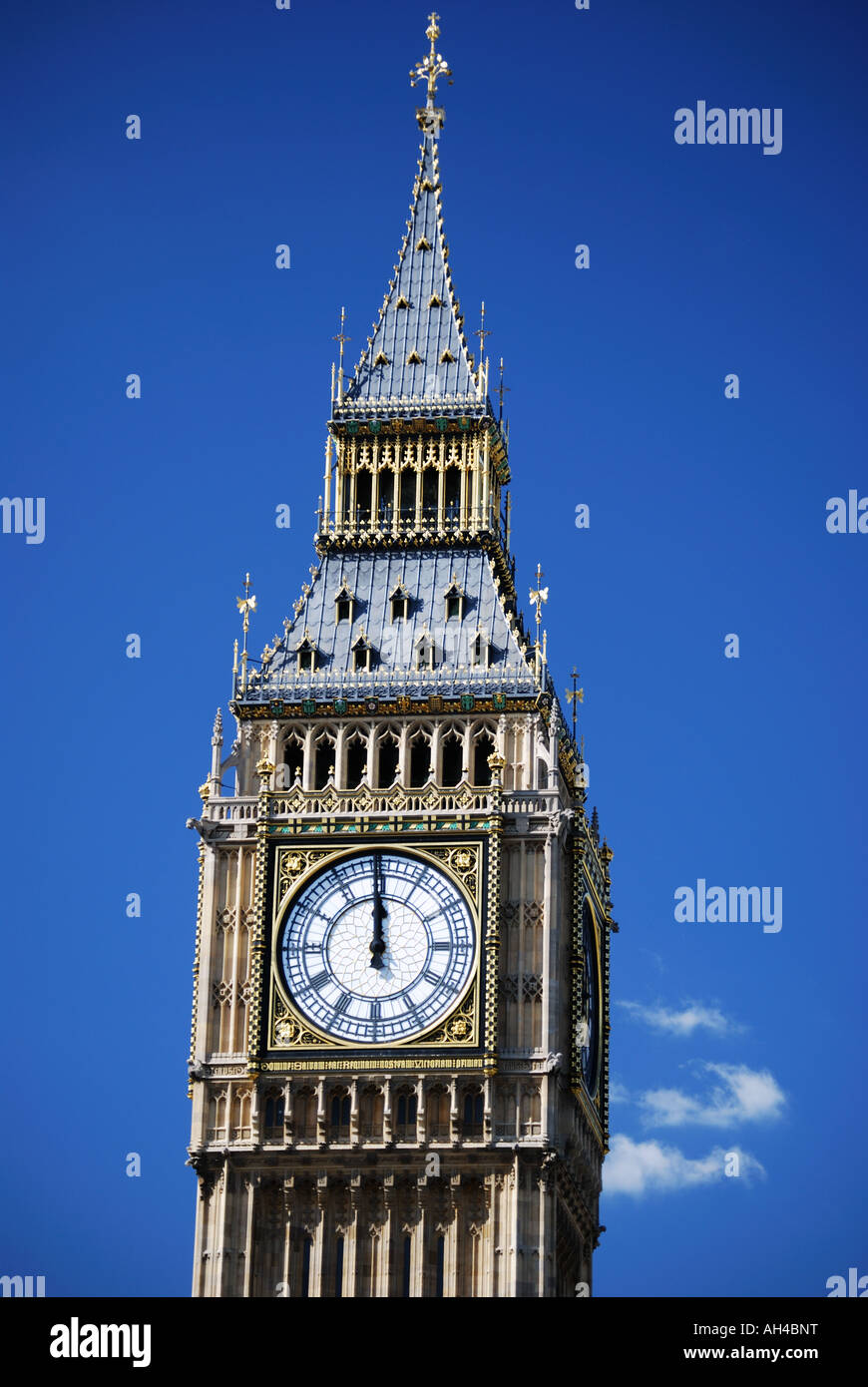 Big Ben von Westminster Bridge, Houses of Parlament, Parliament Square, London, England, Vereinigtes Königreich Stockfoto