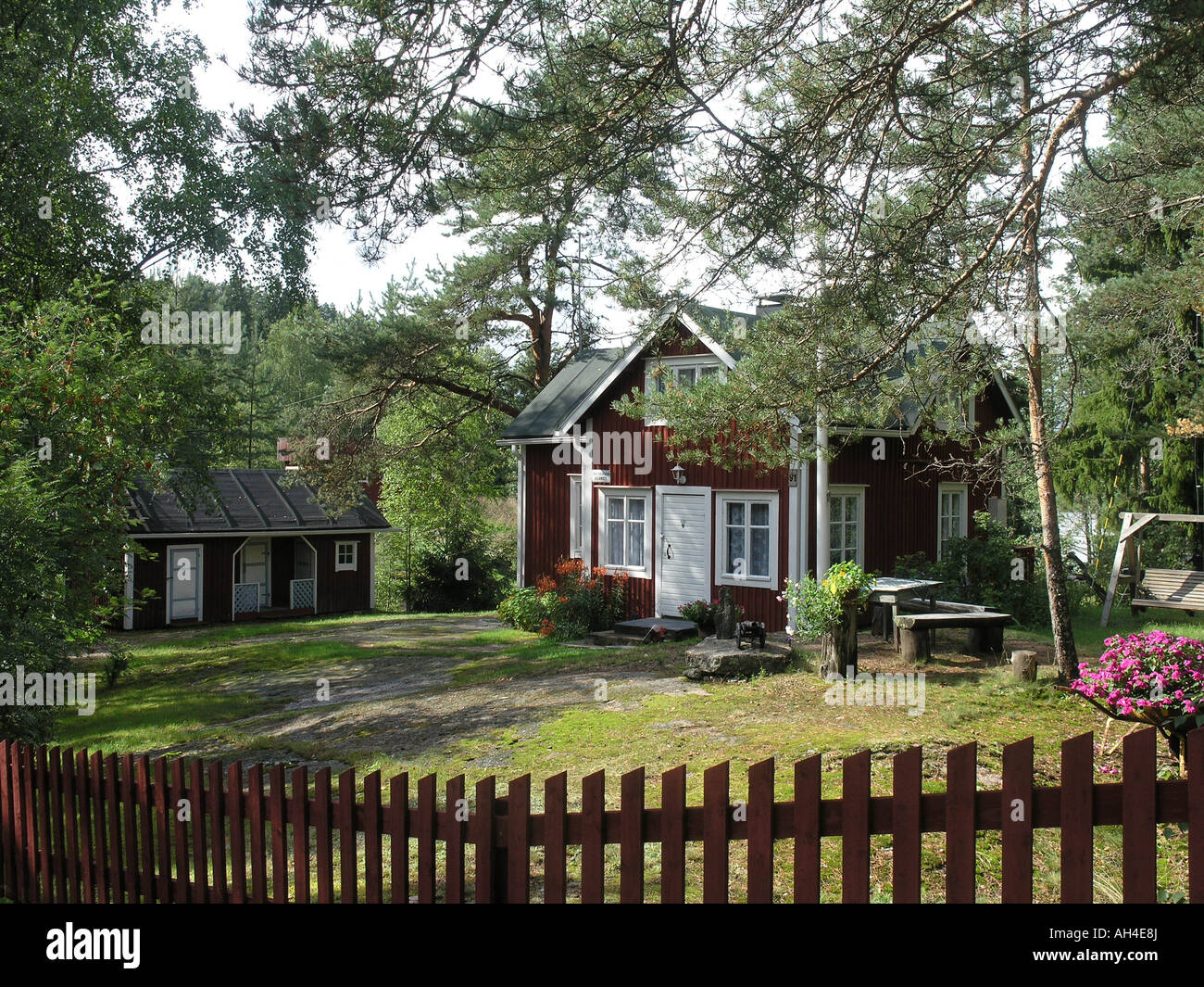 Ferienhaus in Kannuskoski in der Nähe von Kouvola Karelien südöstlich von Finnland Skandinavien Stockfoto