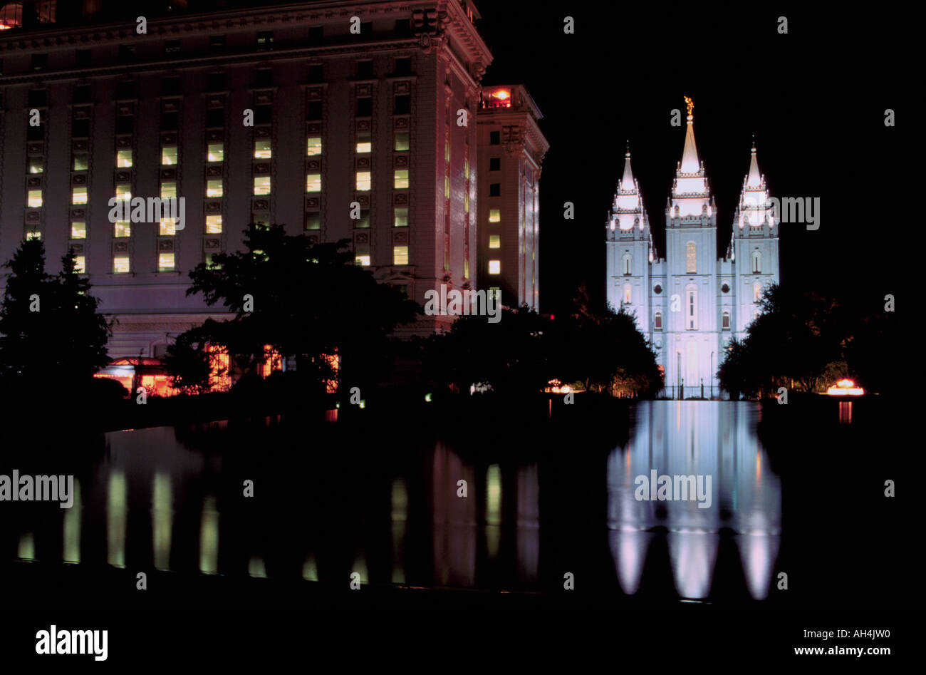Mormonen-Kirche, Salt Lake City, Utah, USA Stockfoto