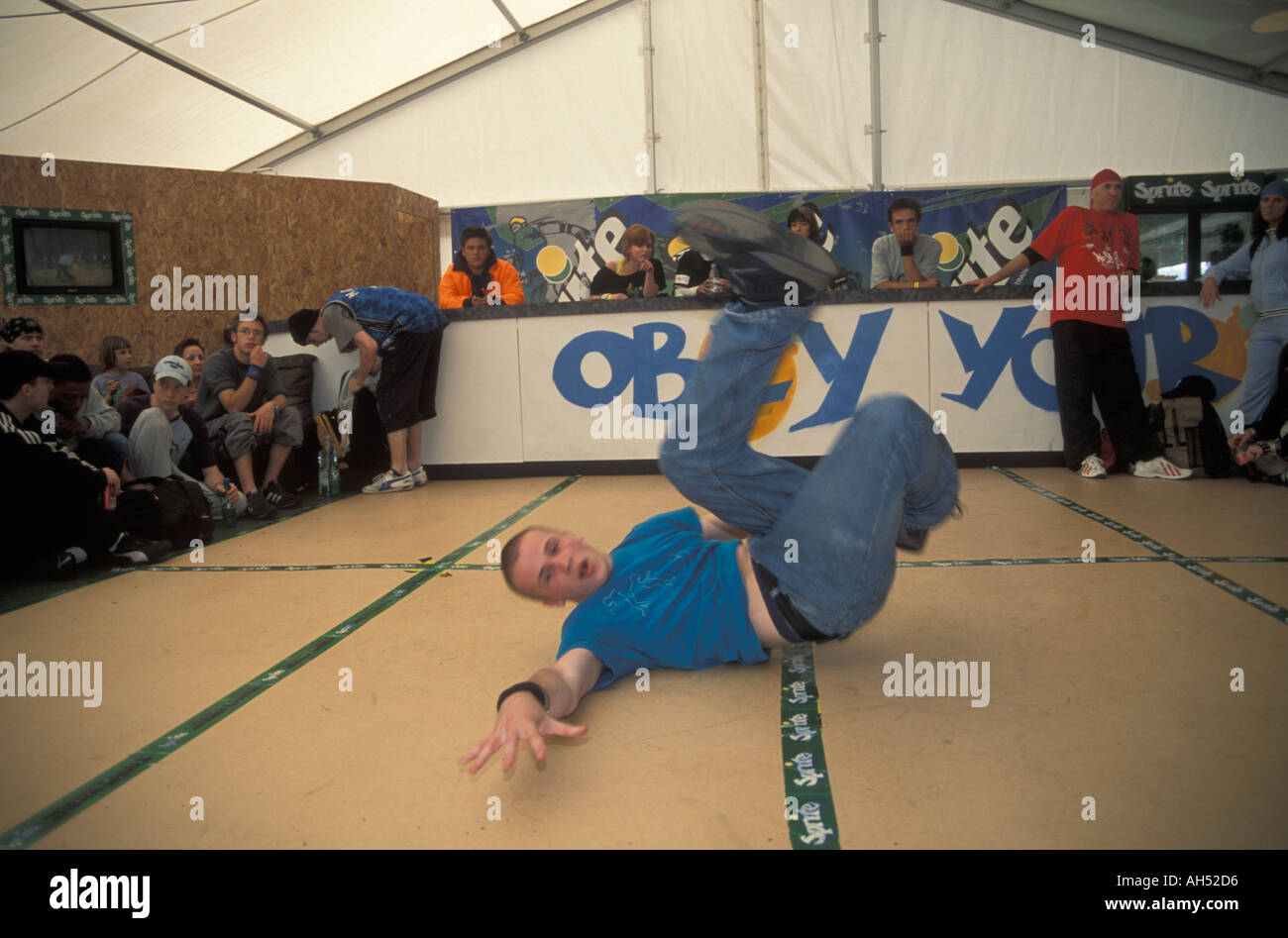 Breakdancer in Clapham common städtischen Spiele Stockfoto