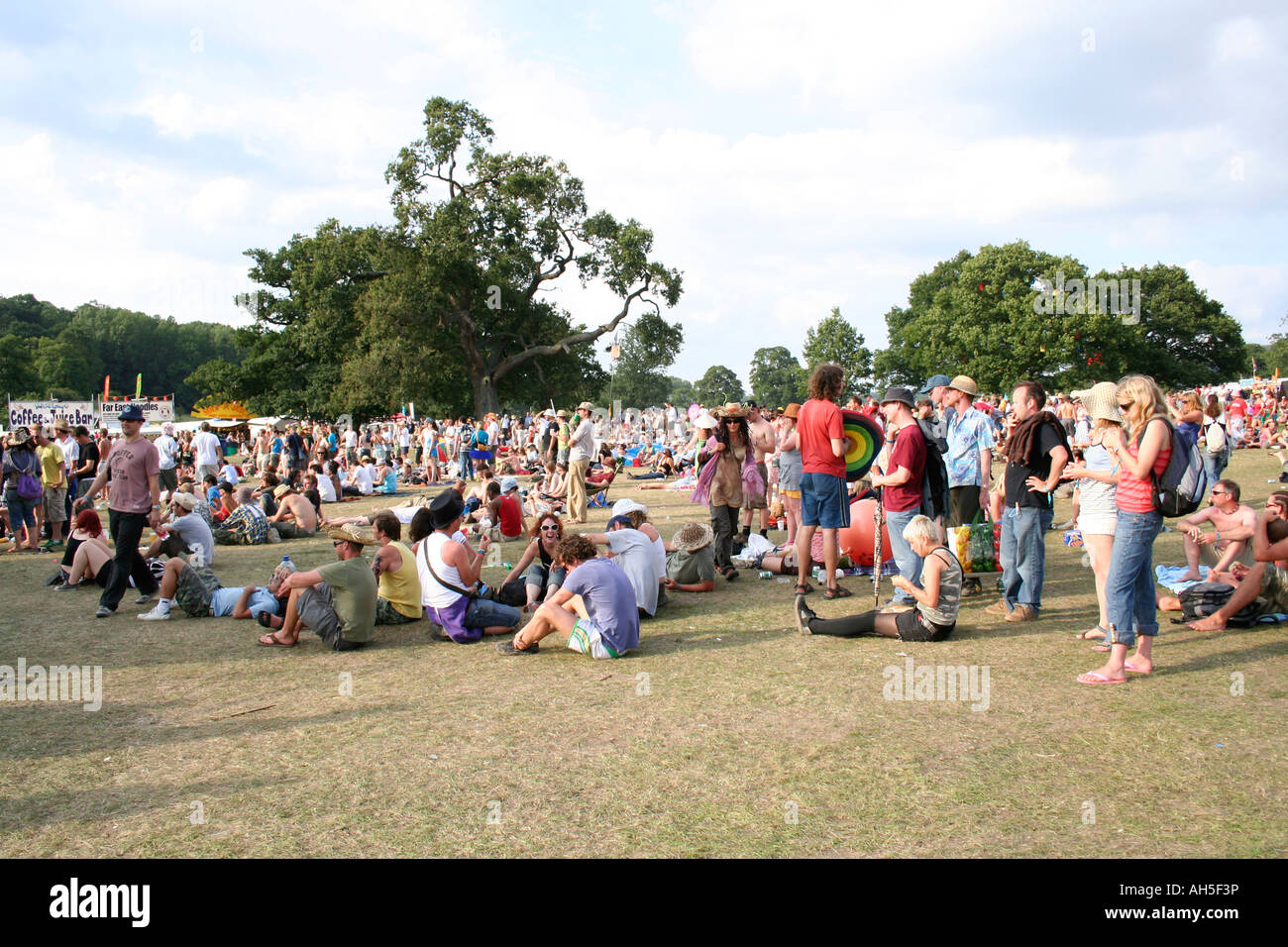 Massen an "The Big Chill" Sommer-Musikfestival Stockfoto