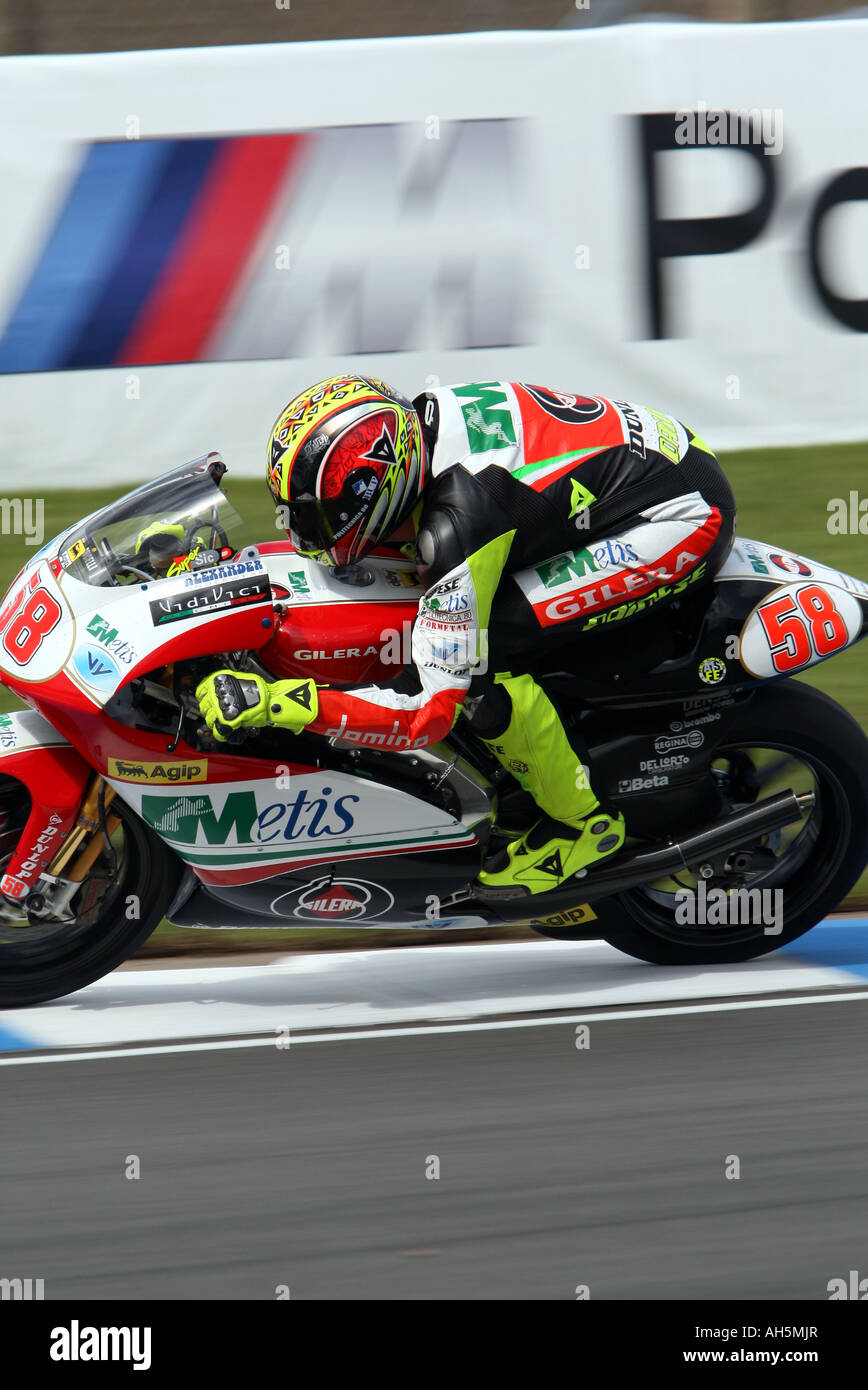 Marco Simoncelli Metis gilera Stockfoto