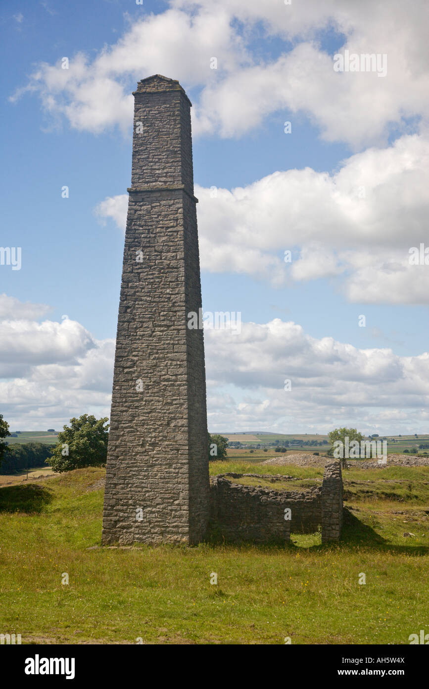 Elster-Mine in der Nähe von Monyash und Sheldon Derbyshire in den Peak District-Juli Stockfoto