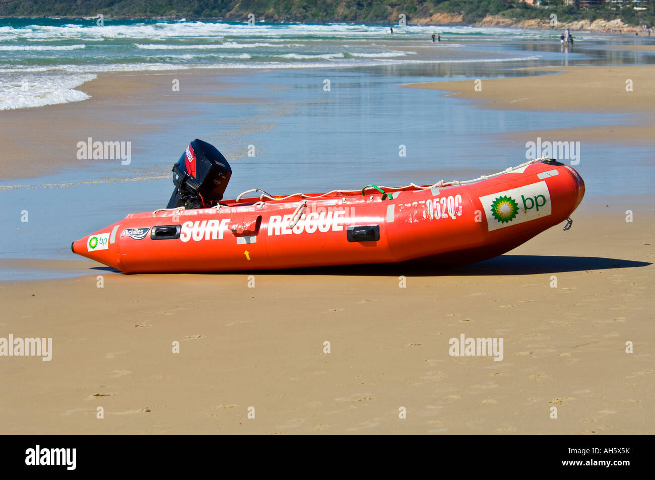 Aufblasbare inshore Rescue Boot Stockfoto