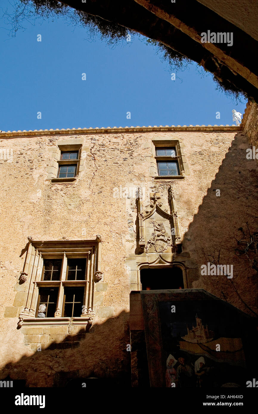 Haus-Museum Schloss Gala Dalí in Pubol Gerona Katalonien Spanien Stockfoto