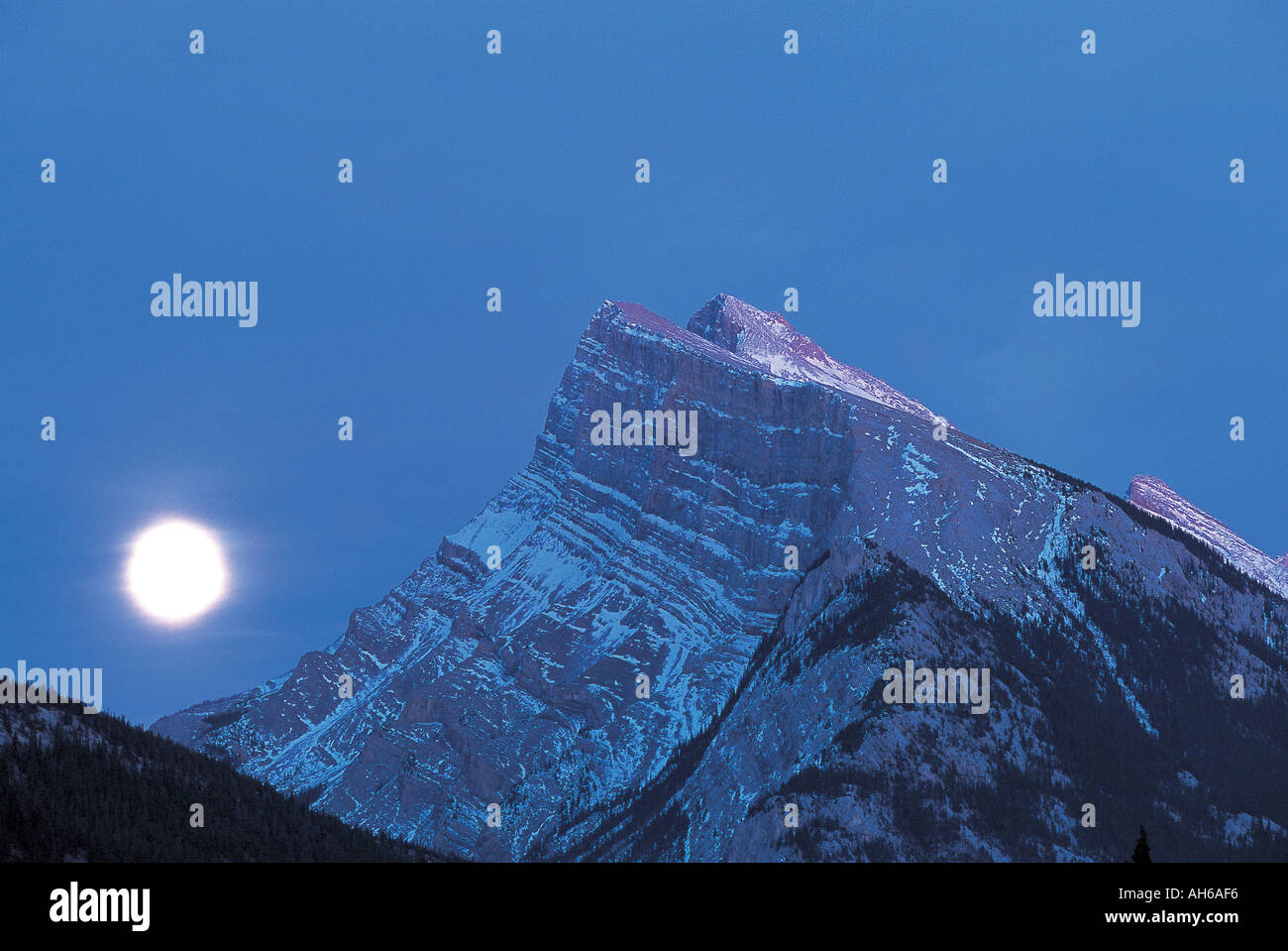 Mount Rundle Stockfoto