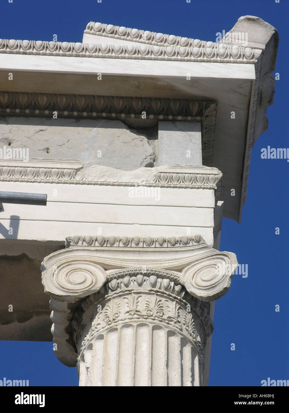 Detail Erechtheion Tempels Akropolis Athen Griechenland Stockfoto